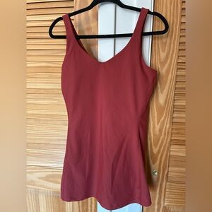 Elegant Red Sleeveless Top size medium petite